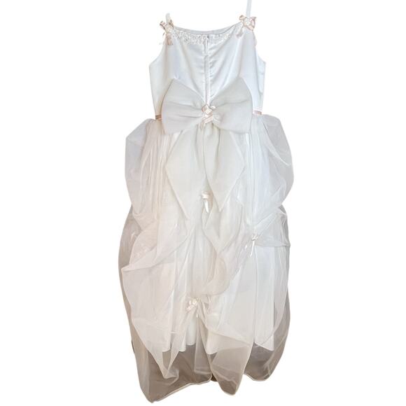 Mori Lee By Madeline Gardner Holy Communion, Flower Girl dress, sz 9/10, White - Picture 2 of 8